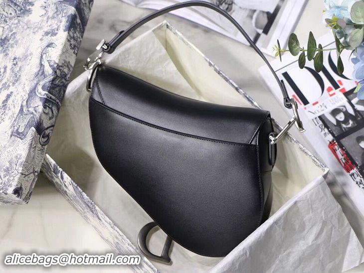 Unique Style Dior BLACK SADDLE SOFT CALFSKIN BAG M0446V