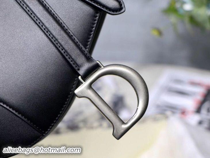 Unique Style Dior BLACK SADDLE SOFT CALFSKIN BAG M0446V