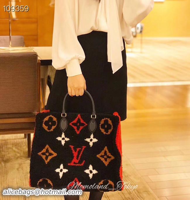 Discount Louis Vuitton Monogram Canvas Original M44412 black&red