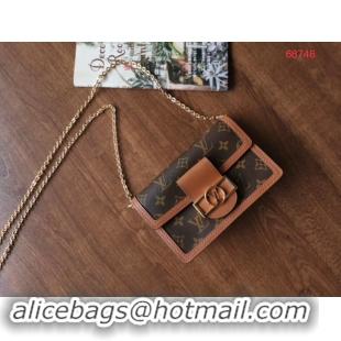 Luxury New Louis Vuitton Original Monogram Canvas DAUPHINE CHAIN WALLET M68746