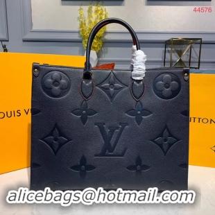 New Design Louis Vuitton Original Leather ONTHEGO M44576 Dark Blue