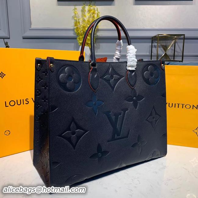 New Design Louis Vuitton Original Leather ONTHEGO M44576 Dark Blue