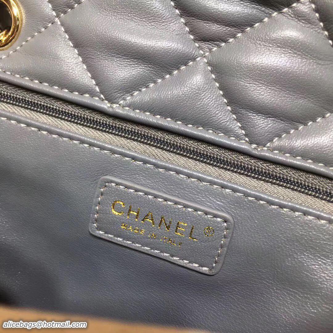 New Arrivals Chanel Classic Shoulder Bag Original Wool A57030 Gray&Pink