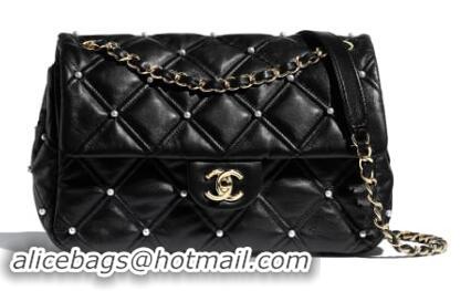 Hot Sale Chanel Original Leather Flap Bag AS1202 Black