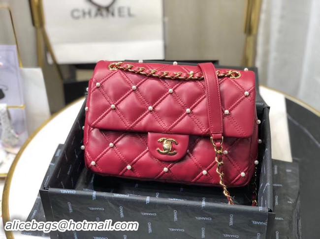 New Luxury Chanel Original Leather Flap Bag AS1202 Red