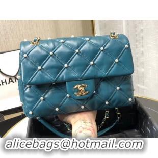 Luxury Wholesale Chanel Original Leather Flap Bag AS1202 Blue