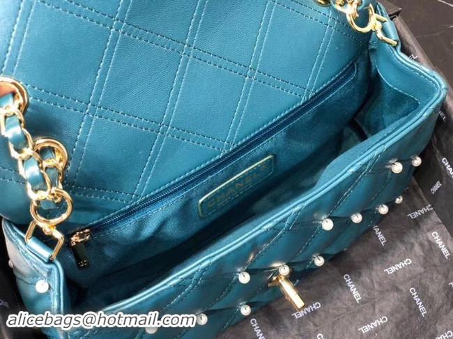 Luxury Wholesale Chanel Original Leather Flap Bag AS1202 Blue