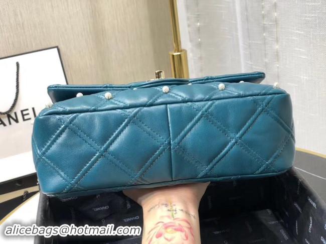 Luxury Wholesale Chanel Original Leather Flap Bag AS1202 Blue