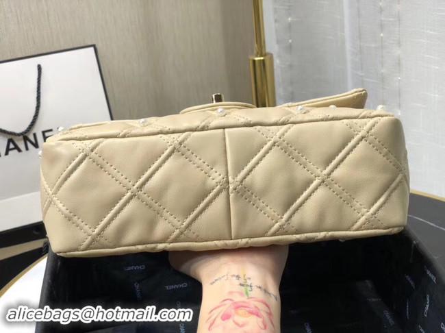 Top Quality Chanel Original Leather Flap Bag AS1202 Apricot