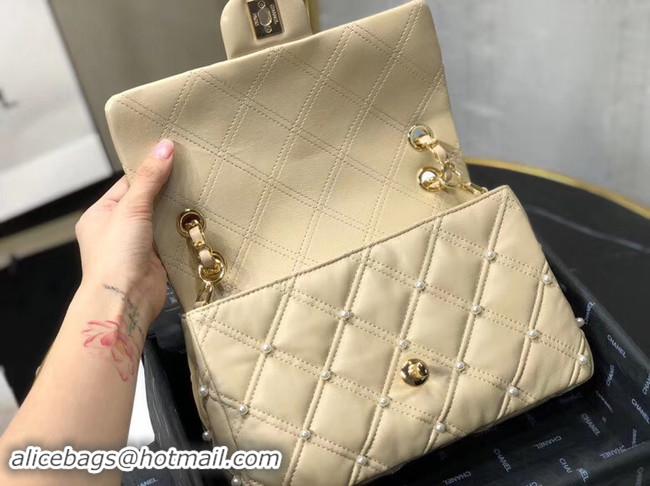 Top Quality Chanel Original Leather Flap Bag AS1202 Apricot