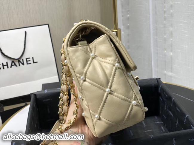 Top Quality Chanel Original Leather Flap Bag AS1202 Apricot