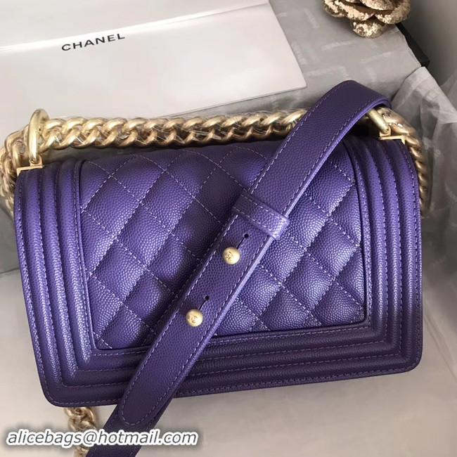 Shop Discount Boy Chanel Flap Shoulder Bag Original Leather A67085 Purple