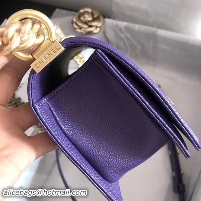 Shop Discount Boy Chanel Flap Shoulder Bag Original Leather A67085 Purple