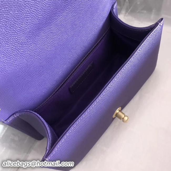 Shop Discount Boy Chanel Flap Shoulder Bag Original Leather A67085 Purple