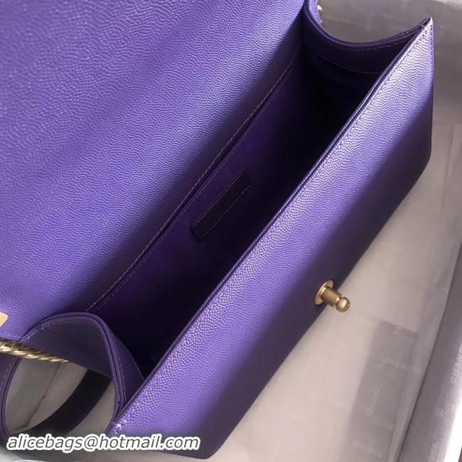 ​Top Quality Chanel Le Boy Original Caviar Leather Shoulder Bag V67086 Purple