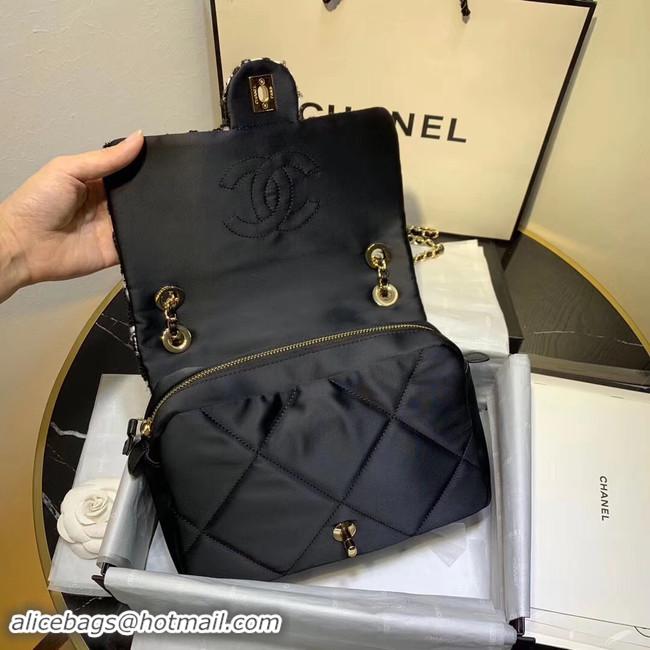 Women Classic CHANEL 19 Flap Bag AS1154 Black&white