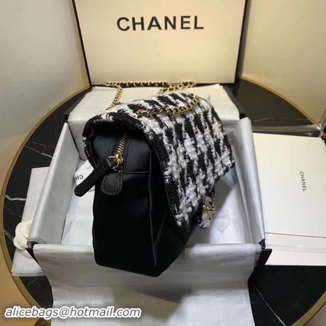 Women Classic CHANEL 19 Flap Bag AS1154 Black&white