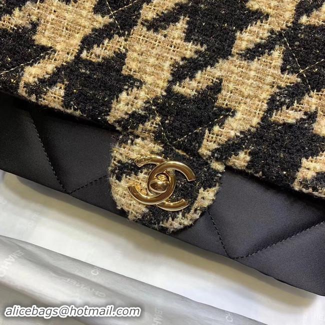 Spot Discount CHANEL 19 Flap Bag AS1154 Black&apricot