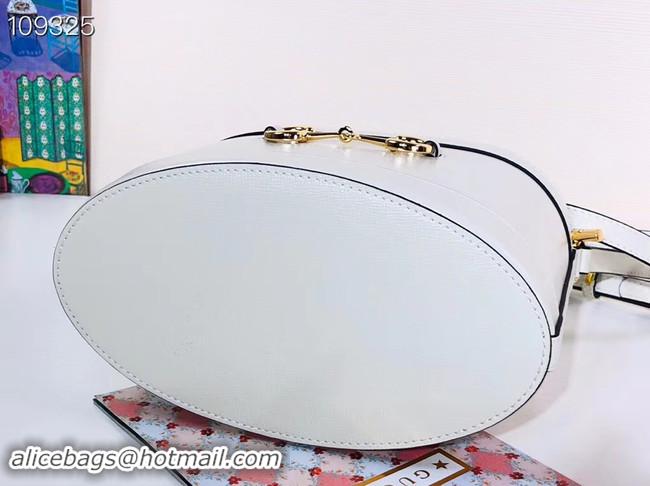 Best Price Gucci 1955 Horsebit Bucket Bag 602118 White