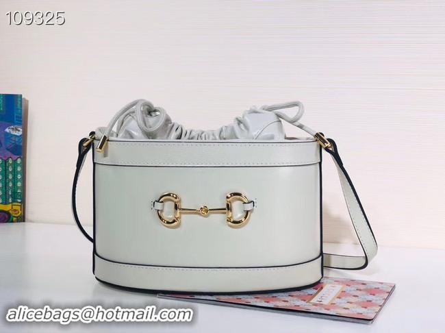 Best Price Gucci 1955 Horsebit Bucket Bag 602118 White