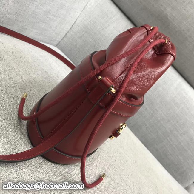 Imitation Bulk Gucci 1955 Horsebit bucket bag 602118 red