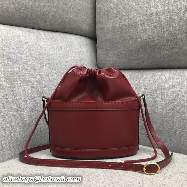 Imitation Bulk Gucci 1955 Horsebit bucket bag 602118 red