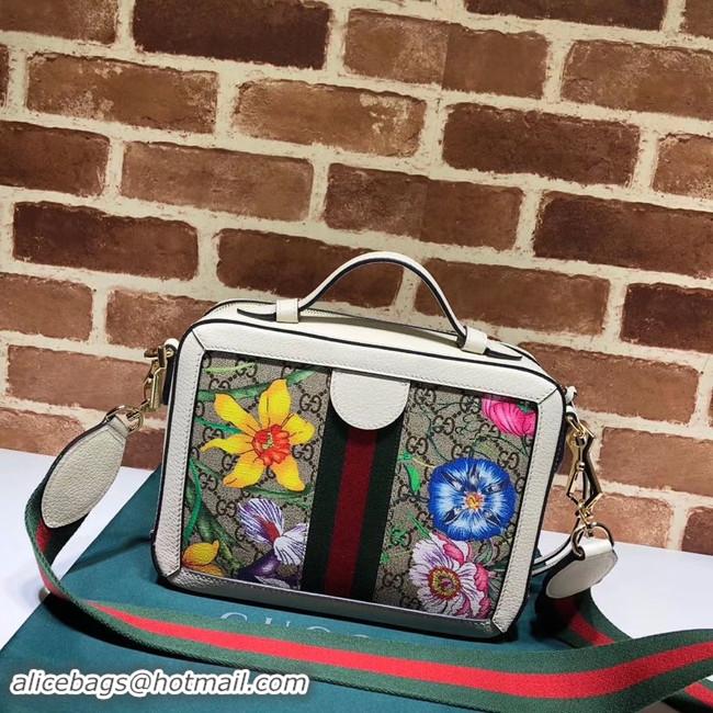 Cheapest Gucci Ophidia GG Flora small shoulder bag 550622 white