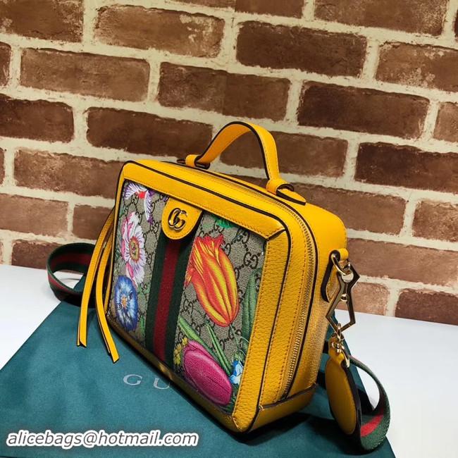 Best Price Gucci Ophidia GG Flora small shoulder bag 550622 yellow