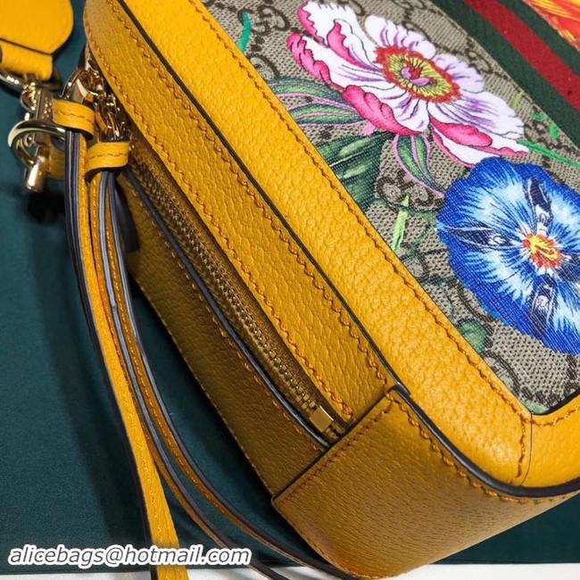 Best Price Gucci Ophidia GG Flora small shoulder bag 550622 yellow