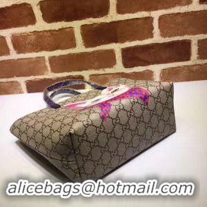 Buy Imitation Gucci Childrens GG Flowers Original Leather Tote Bag 410812 Purple