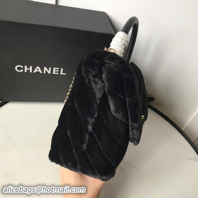 Top Quality Chanel flap bag with top handle A92991 black