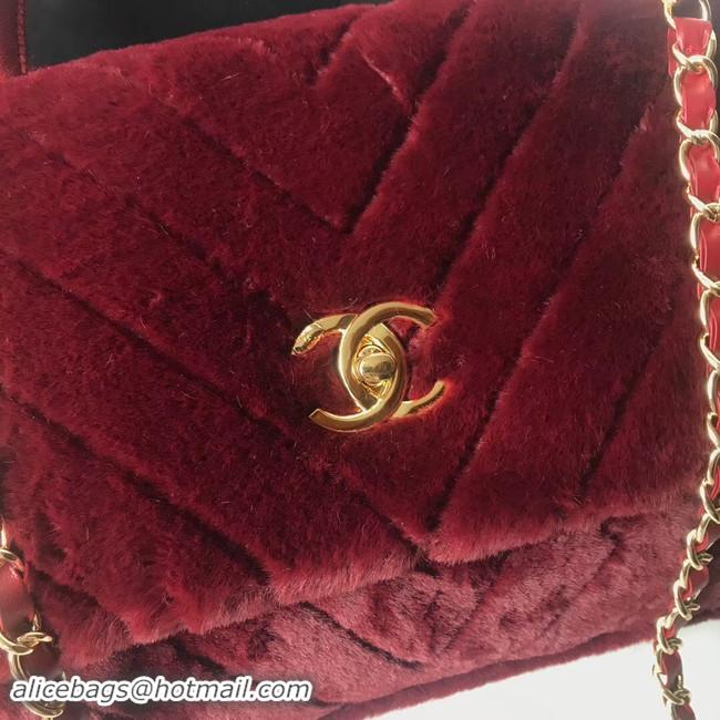 Popular Style Chanel flap bag with top handle A92991 Burgundy