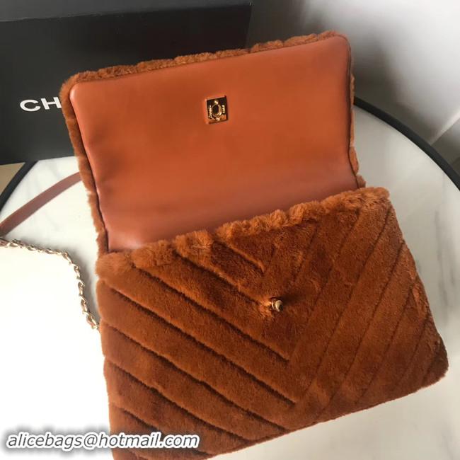 Good Taste Chanel flap bag with top handle A92991 Camel