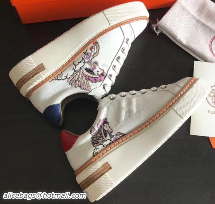 Good Looking Hermes Calfskin Voltage Sneakers HS8903