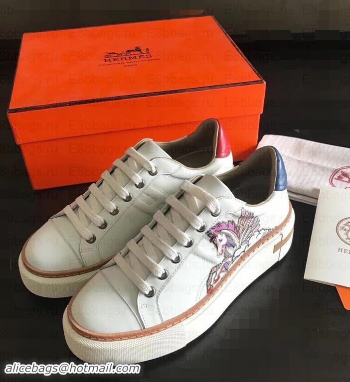 Good Looking Hermes Calfskin Voltage Sneakers HS8903