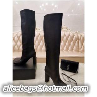 Trendy Design Yves Saint Laurent Heel 9.5cm High Boots Black YSL8978 2019