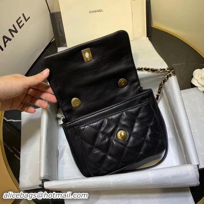 Specials Fashion Chanel flap bag Grained Calfskin & Gold-Tone Metal AS1155 black