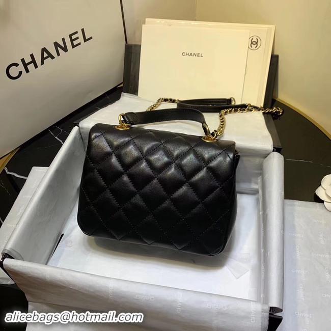 Specials Fashion Chanel flap bag Grained Calfskin & Gold-Tone Metal AS1155 black