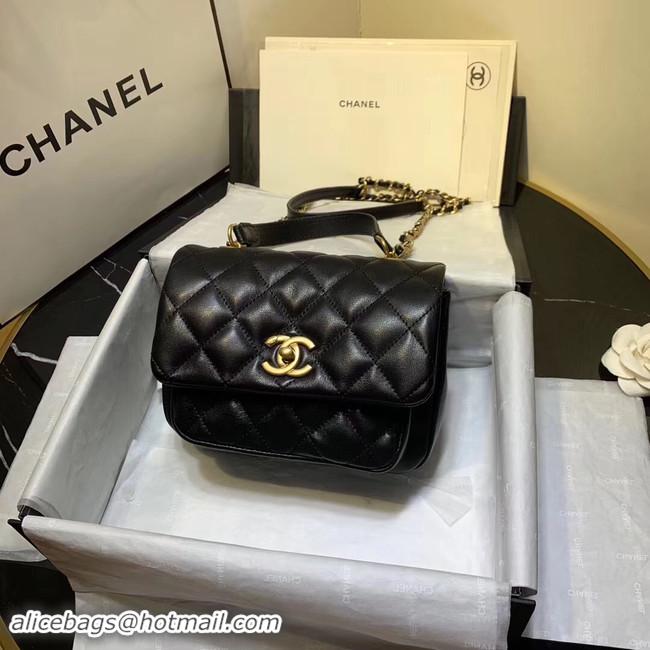 Specials Fashion Chanel flap bag Grained Calfskin & Gold-Tone Metal AS1155 black