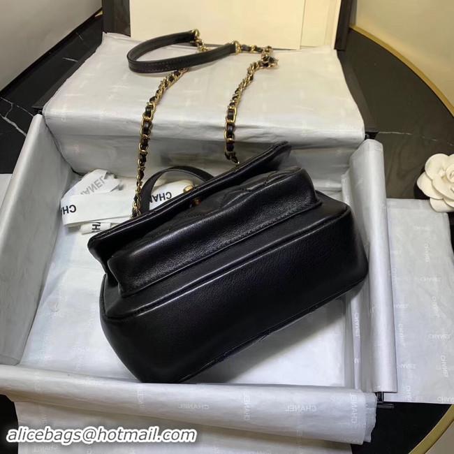 Specials Fashion Chanel flap bag Grained Calfskin & Gold-Tone Metal AS1155 black