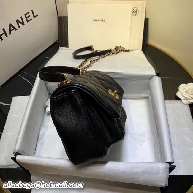 Specials Fashion Chanel flap bag Grained Calfskin & Gold-Tone Metal AS1155 black