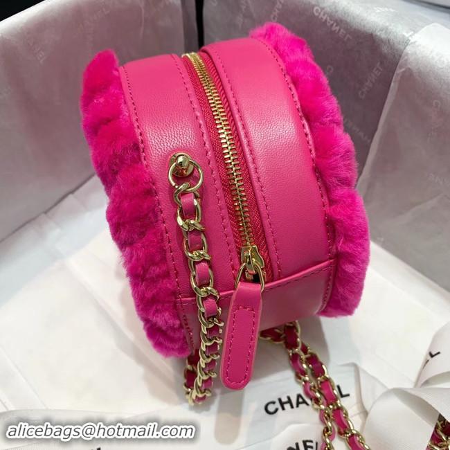 Best Discount Chanel Wool sheepskin & Gold-Tone Metal AP0366 rose