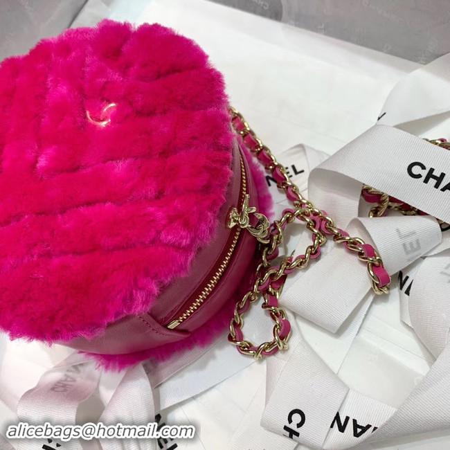 Best Discount Chanel Wool sheepskin & Gold-Tone Metal AP0366 rose