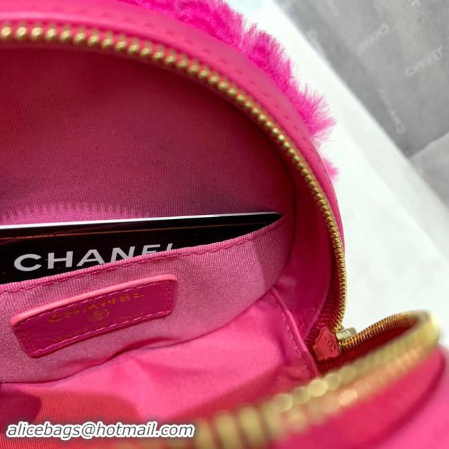 Best Discount Chanel Wool sheepskin & Gold-Tone Metal AP0366 rose