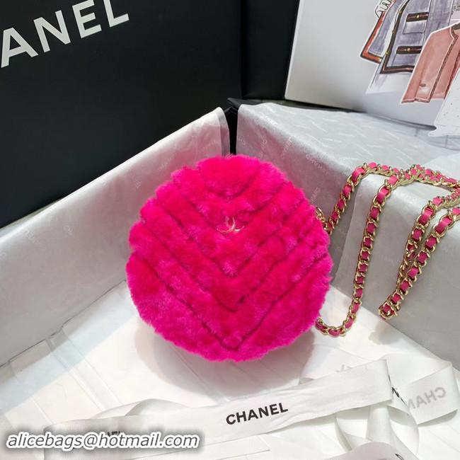 Best Discount Chanel Wool sheepskin & Gold-Tone Metal AP0366 rose