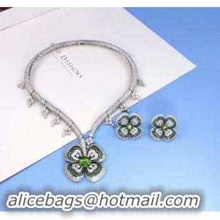 Elegant Bvlgari Necklace Earrings A set CE4047