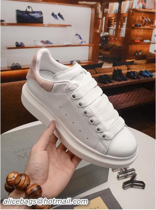 Top Sell Alexander McQueen Leather Sneakers For Women AQ90816 Pink/White