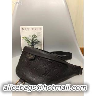 Hot Sell Cheap Louis Vuitton Monogram Empreinte Original Leather Beltbag M55426 Black