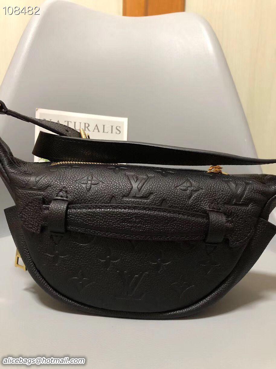 Hot Sell Cheap Louis Vuitton Monogram Empreinte Original Leather Beltbag M55426 Black