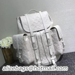 Traditional Discount Louis Vuitton CHRISTOPHER Large backpack M53285 white